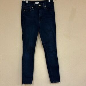 Good American Deep Indigo High Rise Skinny Jeans
